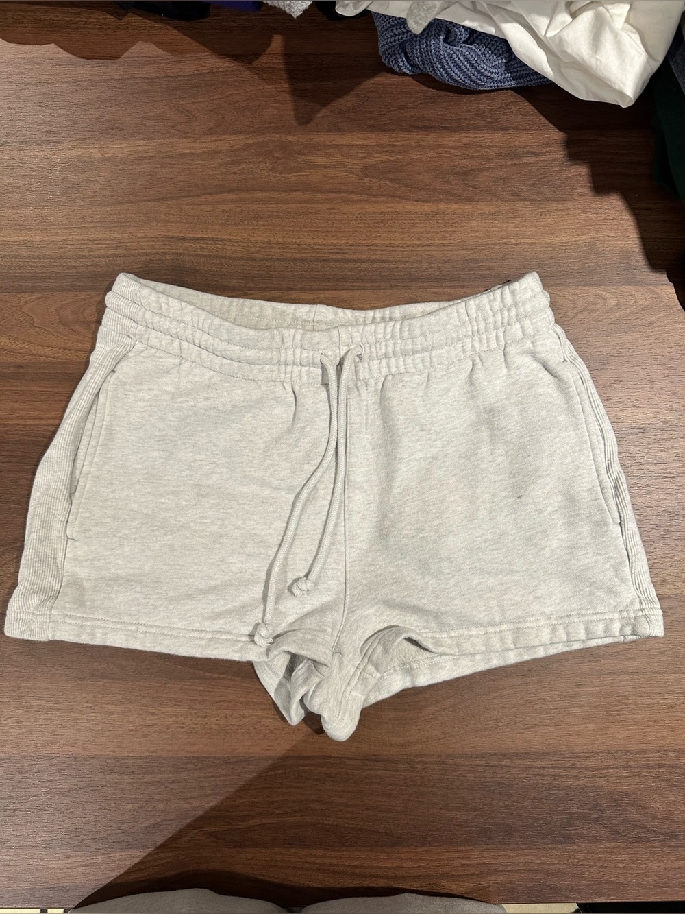 TNA Light Gray Drawstring Athletic Shorts